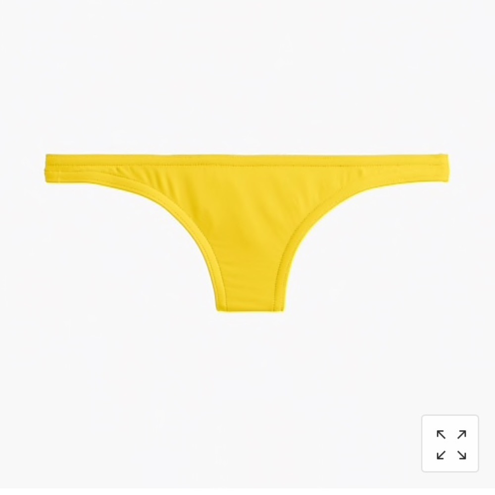 J Crew Low Rider Bikini Bottom Burnished Citron